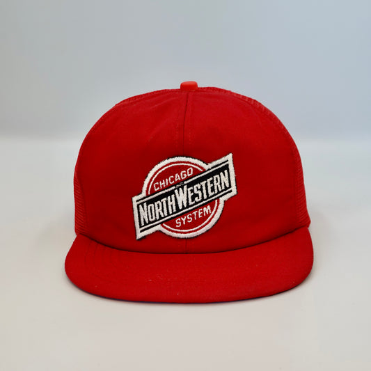 Vintage Chicago North Western Systems Snapback Trucker Hat
