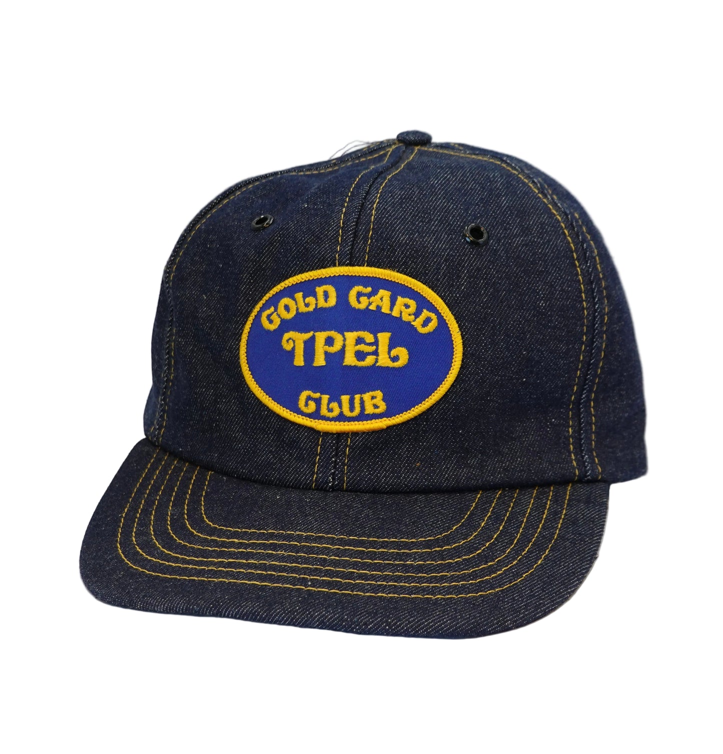 Vintage Gold Card TPEL Club Denim Snapback Hat
