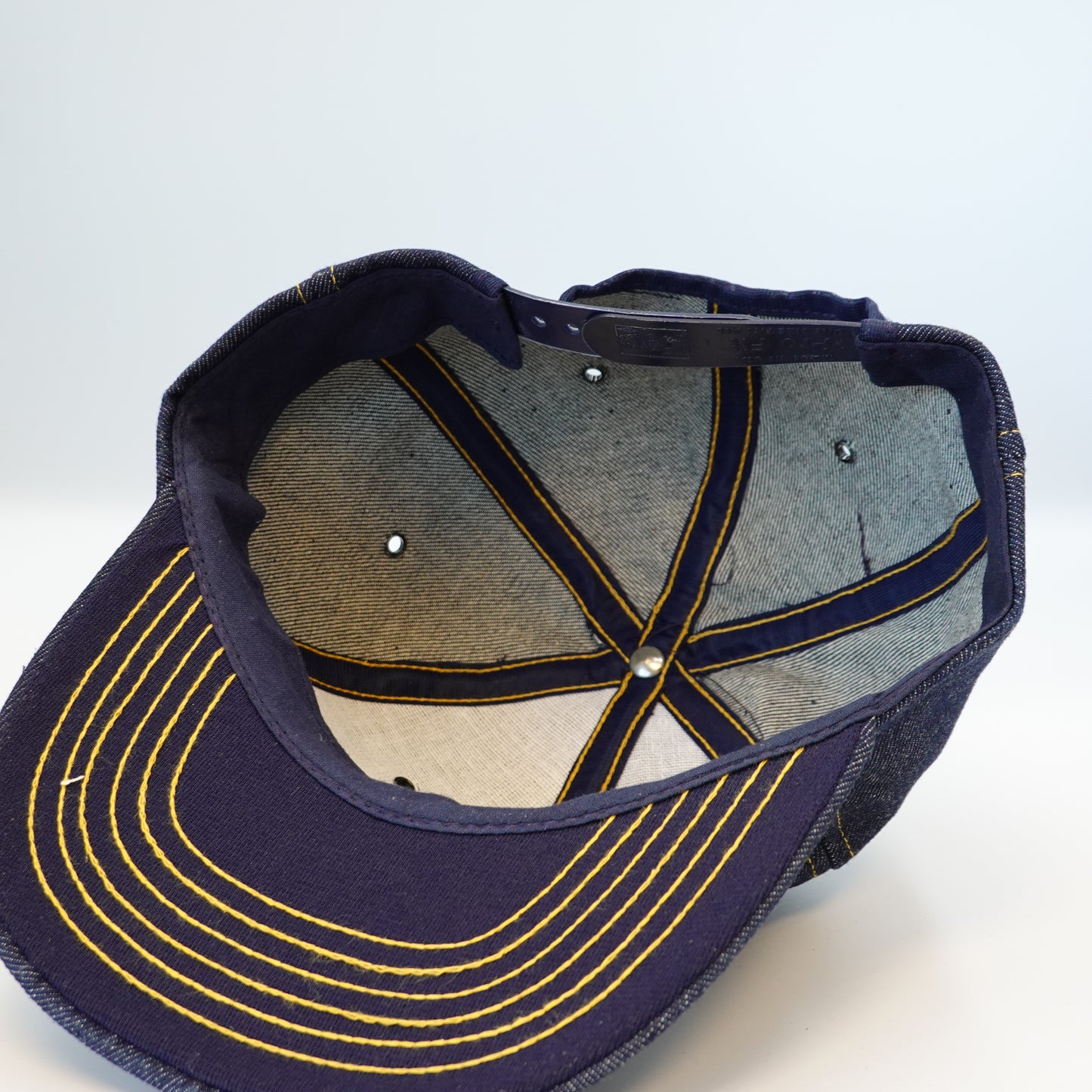 Vintage Gold Card TPEL Club Denim Snapback Hat