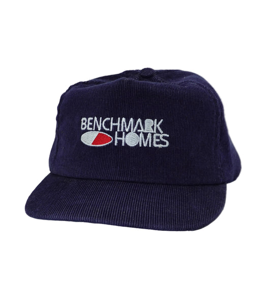 Vintage Benchmark Homes Corduroy Snapback Hat