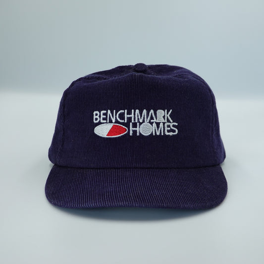 Vintage Benchmark Homes Corduroy Snapback Hat