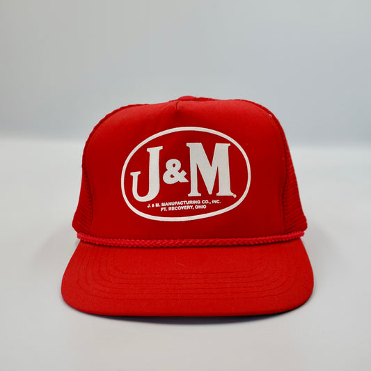 Vintage J & M Manufacturing Ohio Snapback Trucker Hat
