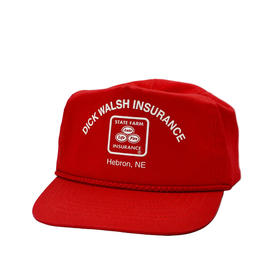 Vintage Dick Walsh State Farm Insurance Hebron Nebraska Snapback Hat