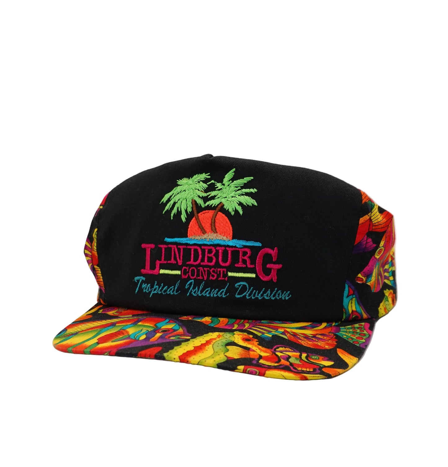 Vintage Lindburg Tropical Strapback Hat