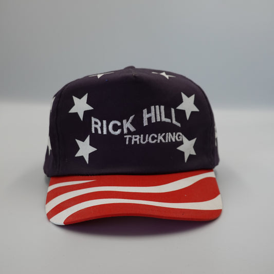 Vintage Rick Hill Trucking Snapback Hat