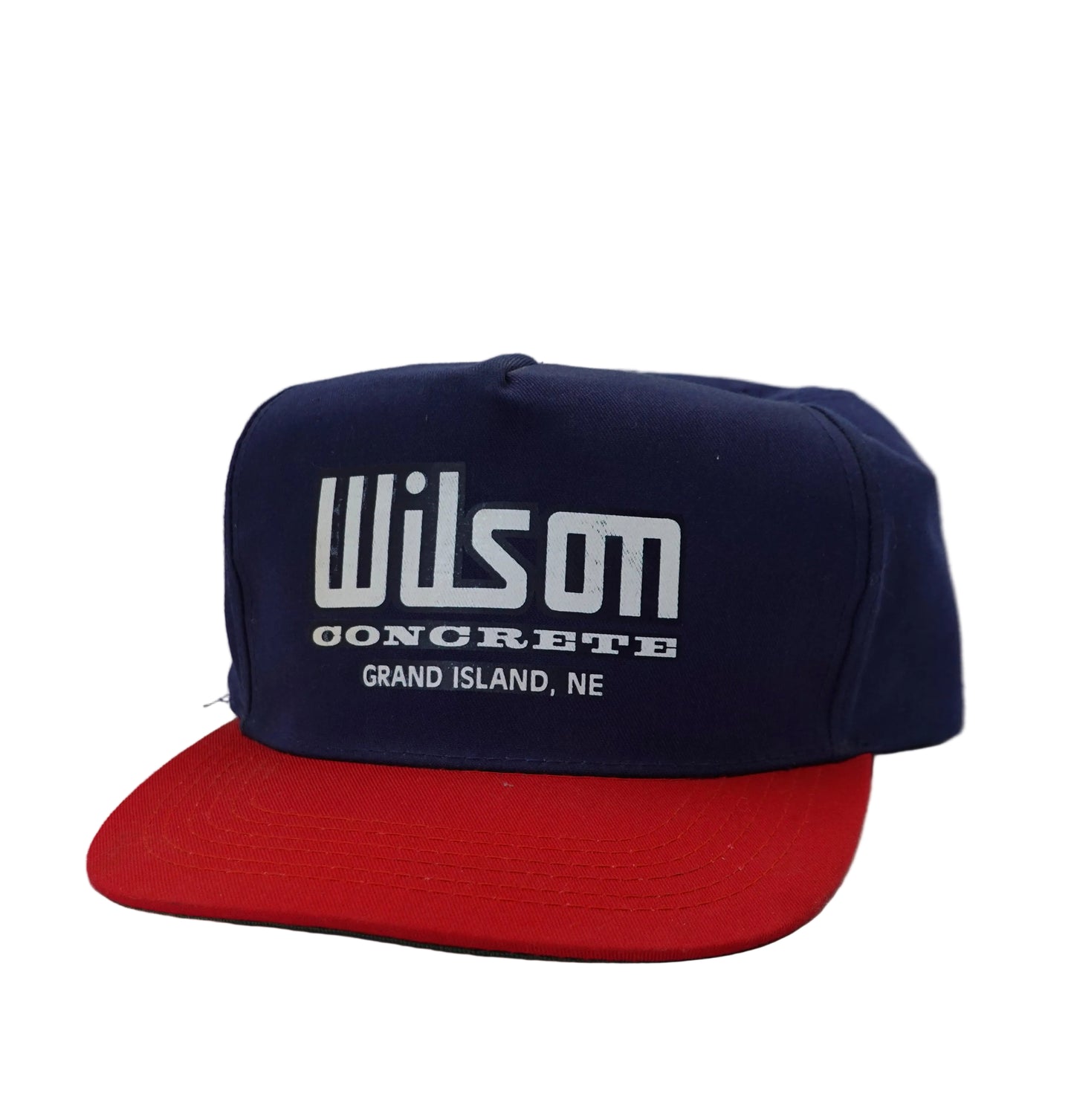 Vintage Wilson Concrete Grand Island Nebraska Snapback Hat