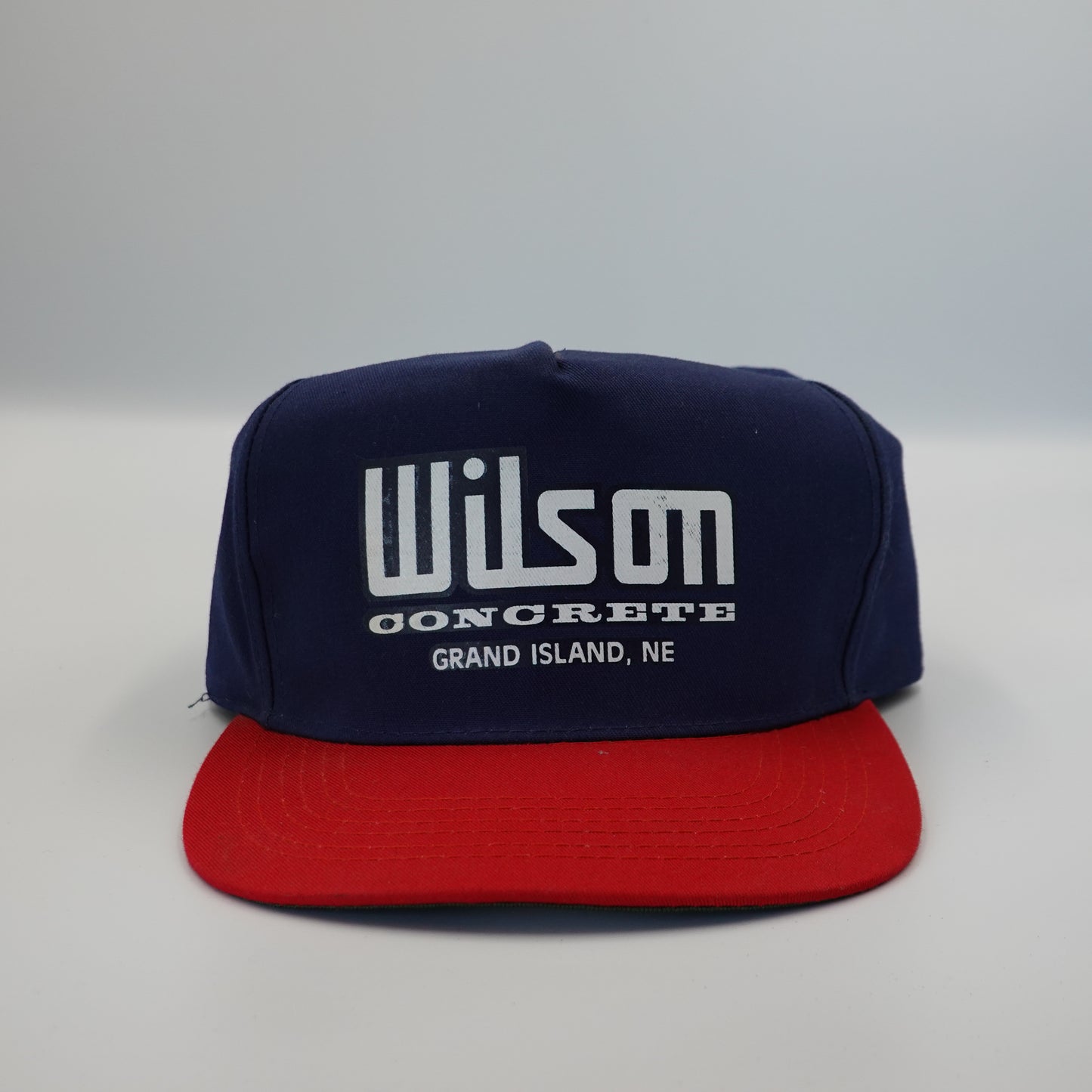 Vintage Wilson Concrete Grand Island Nebraska Snapback Hat