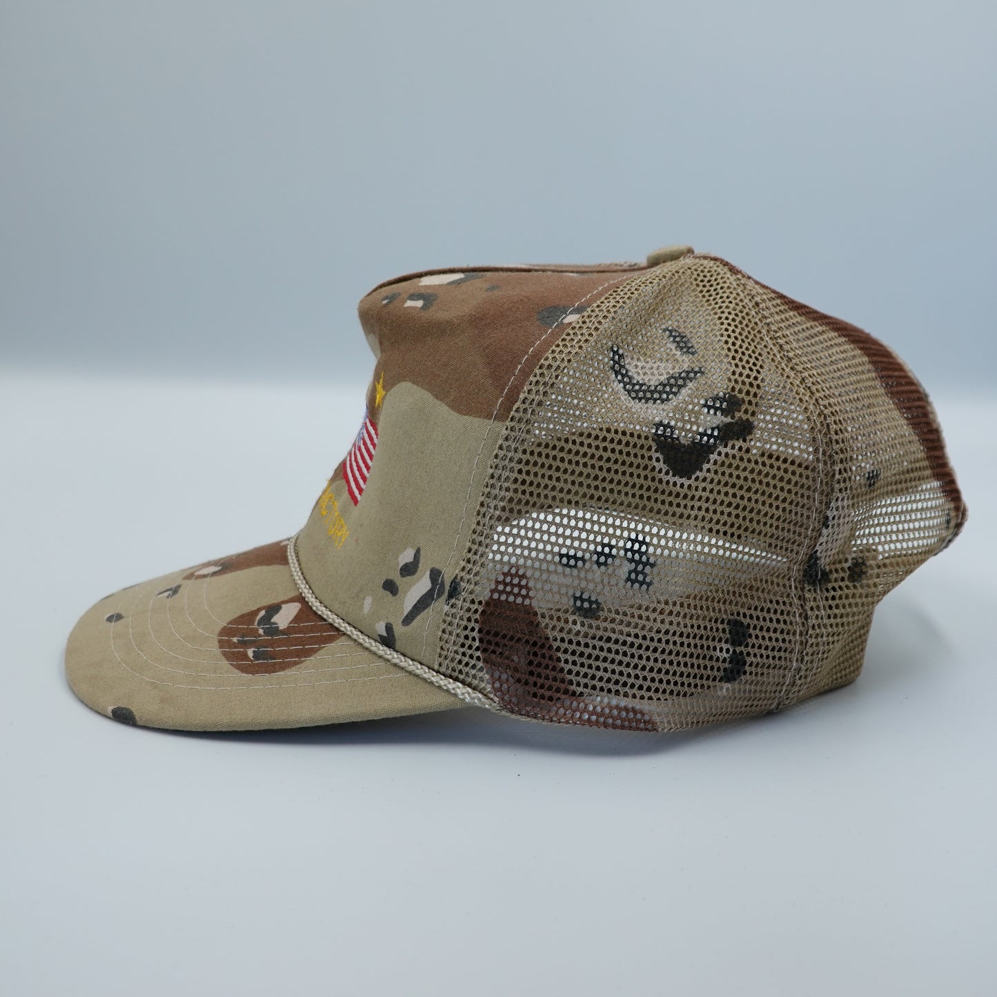 Vintage Desert Storm Victory Camo Snapback Trucker Hat