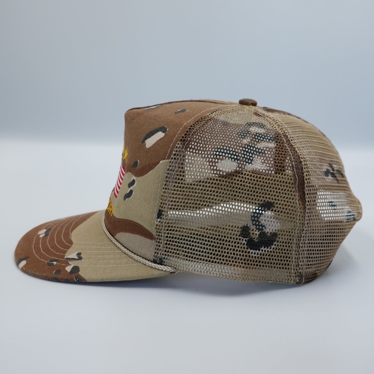 Vintage Desert Storm Victory Camo Snapback Trucker Hat