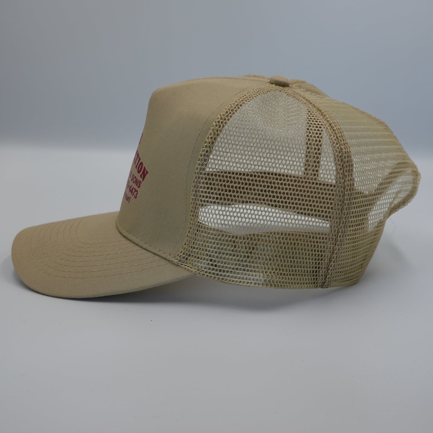 Vintage L & R Construction Marshall Missouri Snapback Trucker Hat