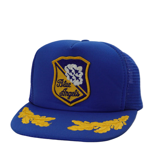 Vintage Blue Angels Snapback Trucker Hat