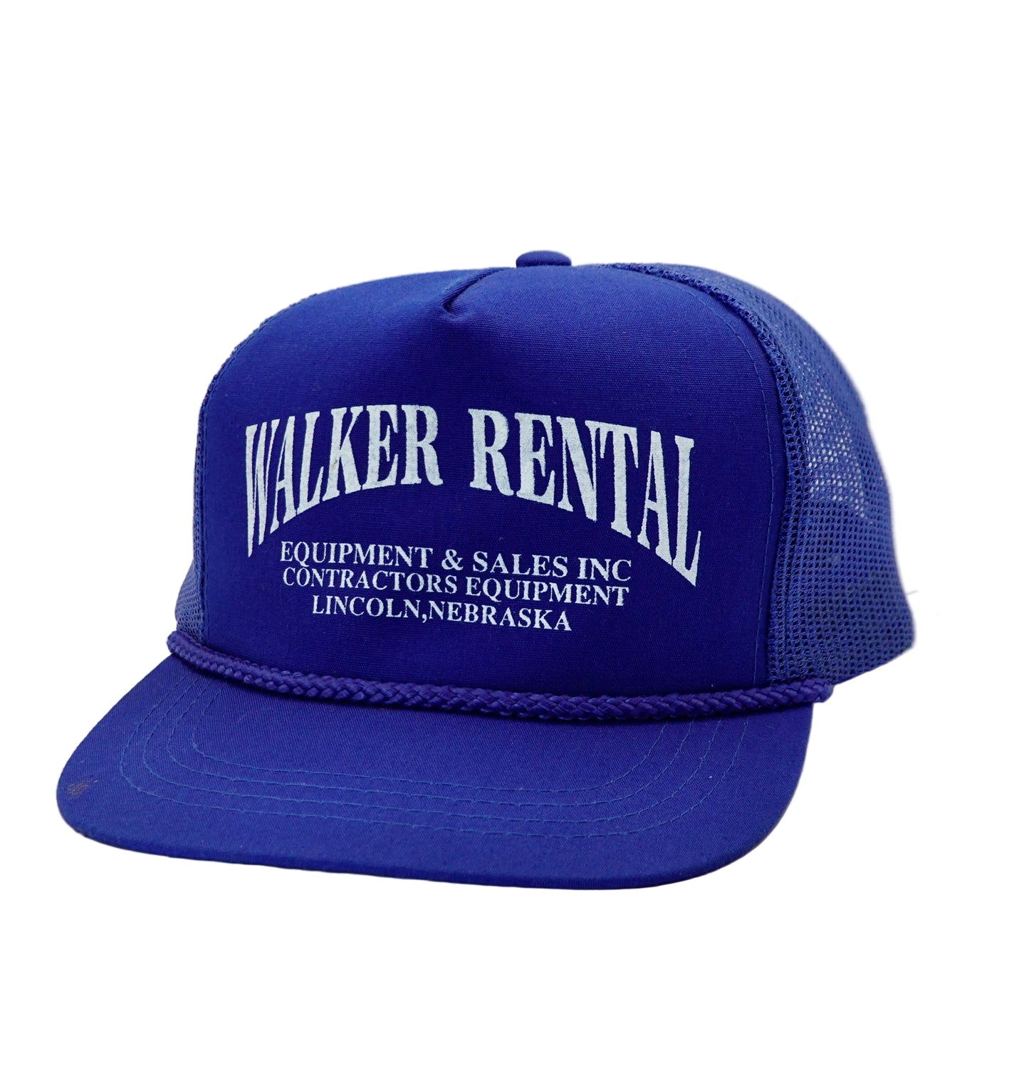 Vintage Walker Rental Equipment & Sales Lincoln Nebraska Snapback Trucker Hat