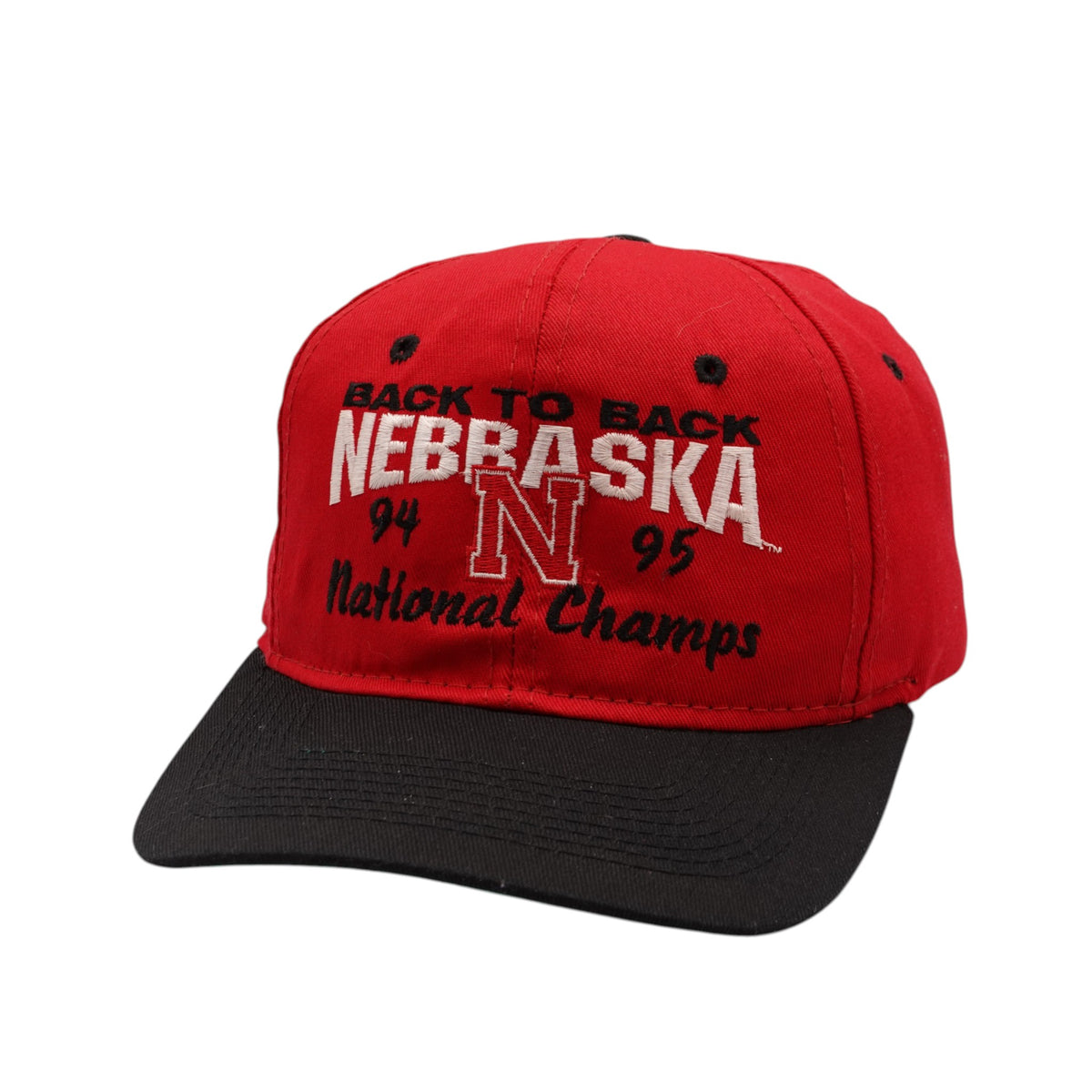 Vintage Nebraska Huskers 1994 1995 National Champs Snapback Hat