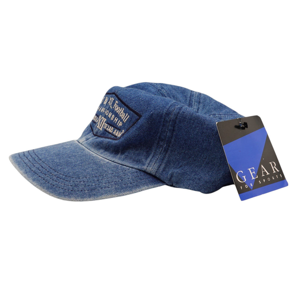 Vintage Nebraska Huskers 1997 Big 12 Championship Denim Strapback Hat
