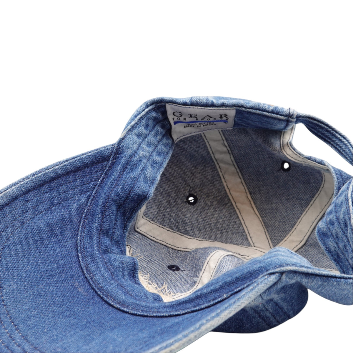 Vintage Nebraska Huskers 1997 Big 12 Championship Denim Strapback Hat
