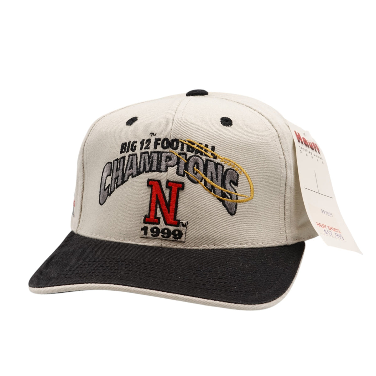 Vintage Nebraska Huskers 1999 Big 12 Champions Strapback Hat NWT