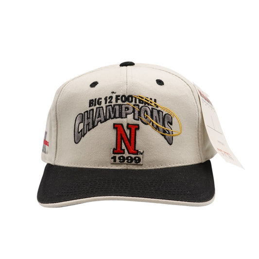 Vintage Nebraska Huskers 1999 Big 12 Champions Strapback Hat NWT