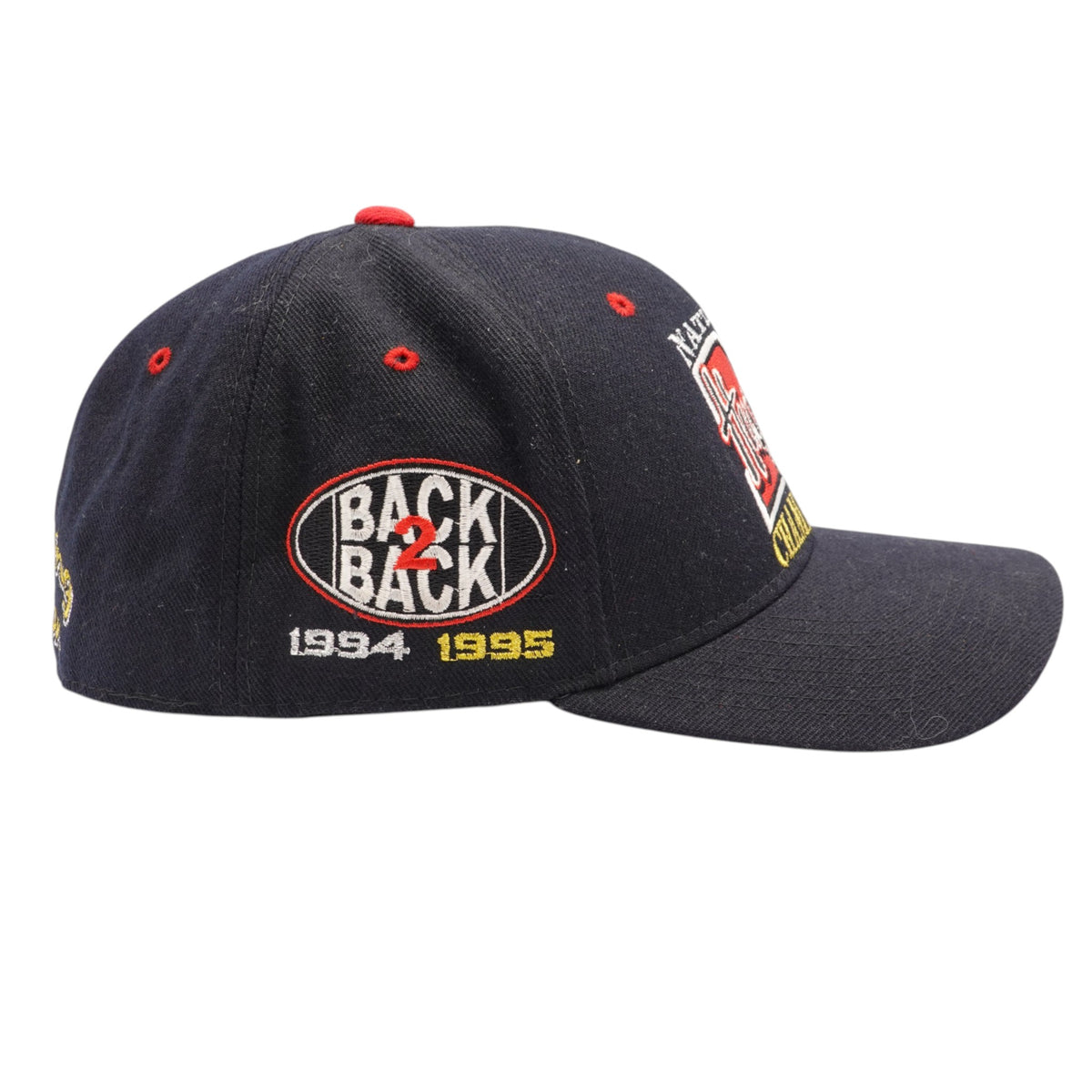 Vintage Nebraska Huskers 1994 1995 National Champions Fitted Hat