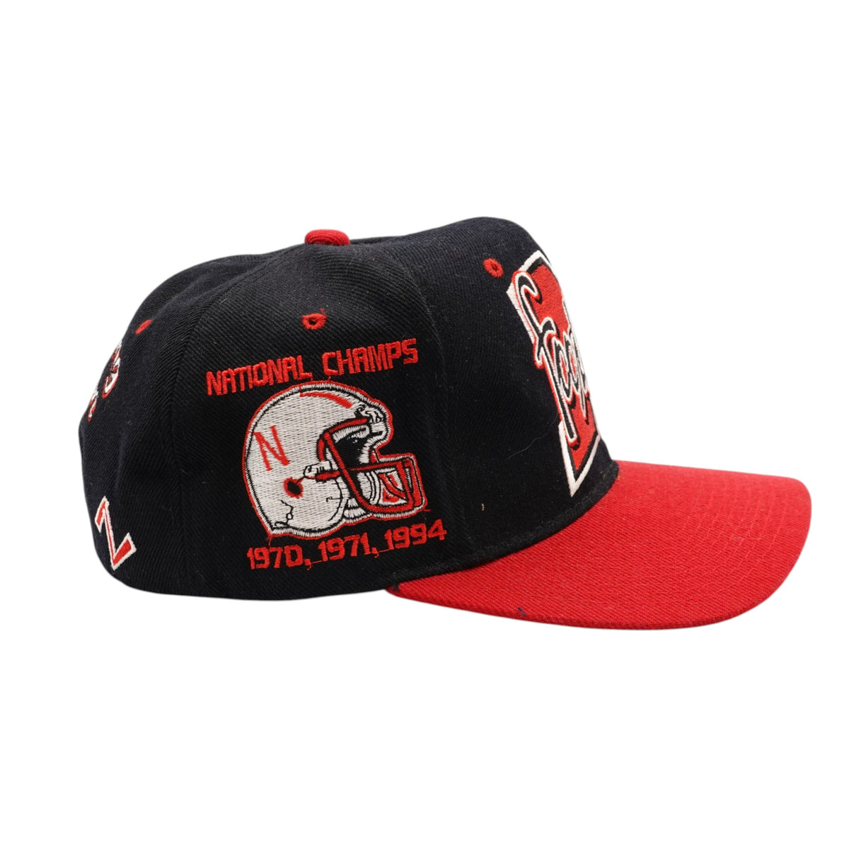 Vintage Nebraska Huskers 1970 1971 1994 National Champions Snapback Hat