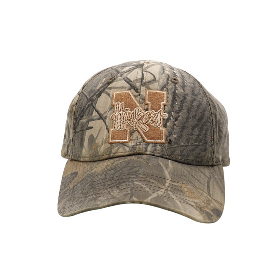 Vintage Nebraska Huskers Camo Velcro Hat