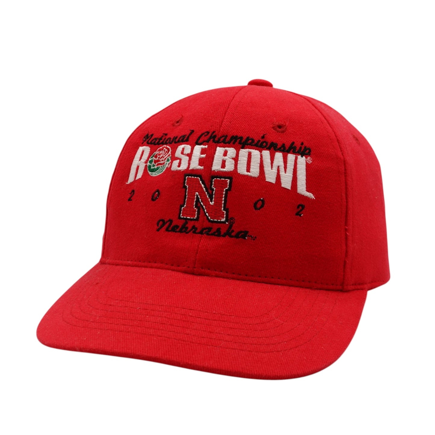 Vintage Nebraska Huskers 2002 Rose Bowl National Championship Strapback Hat NWT