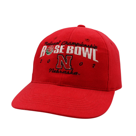 Vintage Nebraska Huskers 2002 Rose Bowl National Championship Strapback Hat NWT