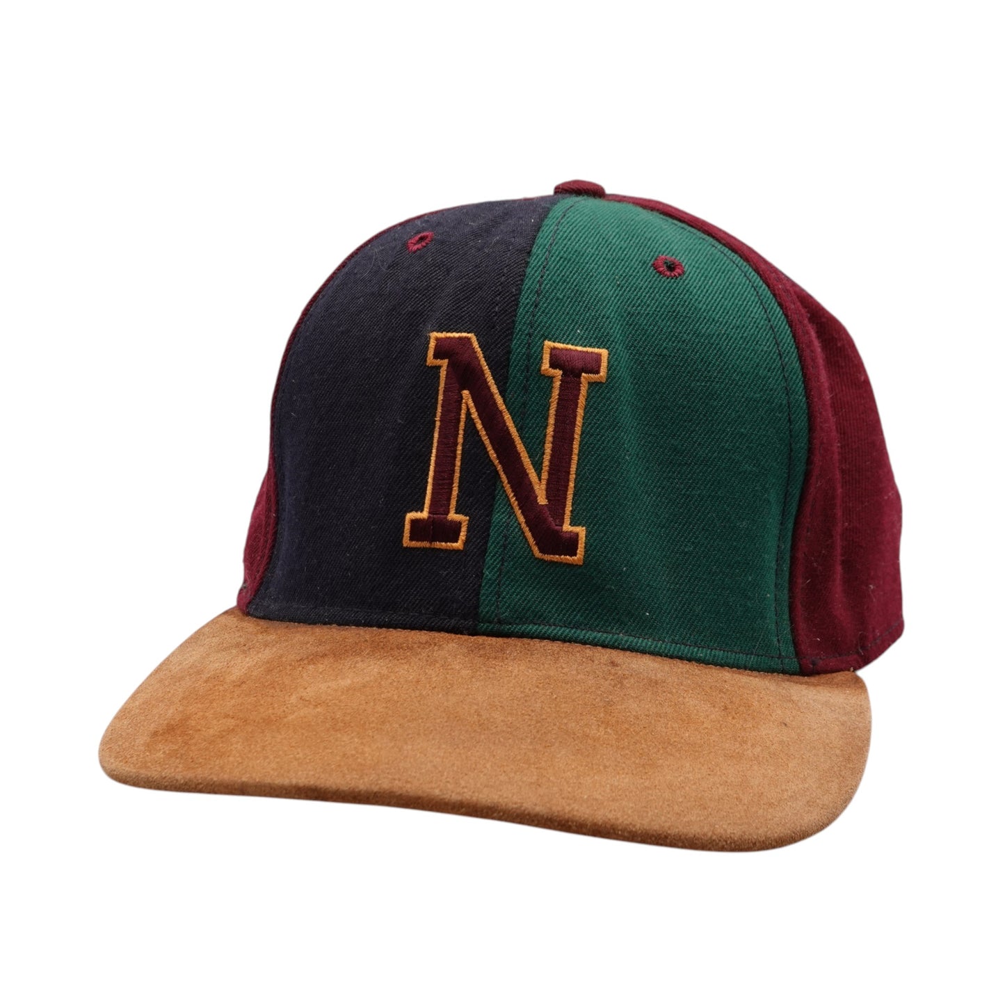 Vintage Nebraska Huskers Suede Snapback Hat