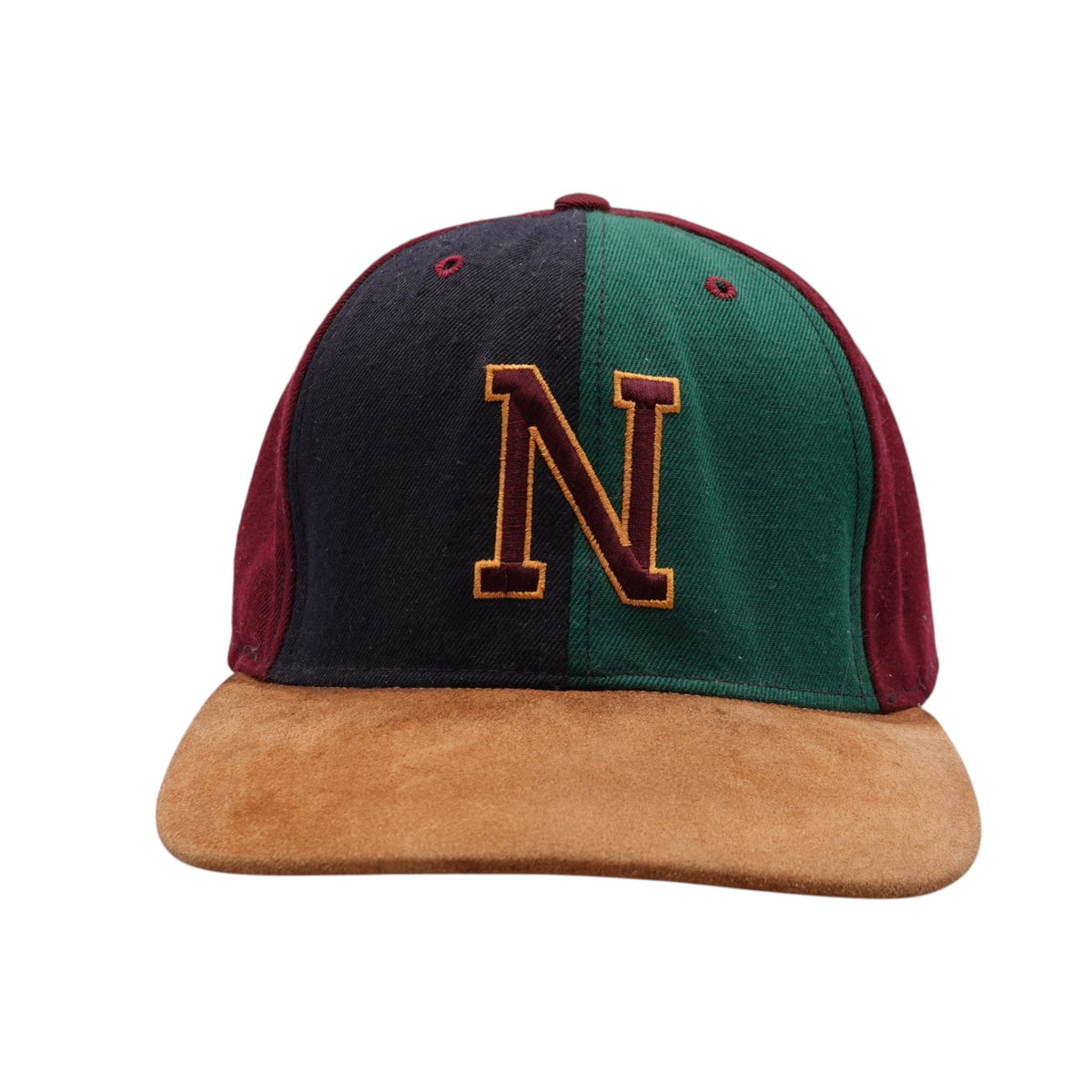 Vintage Nebraska Huskers Suede Snapback Hat