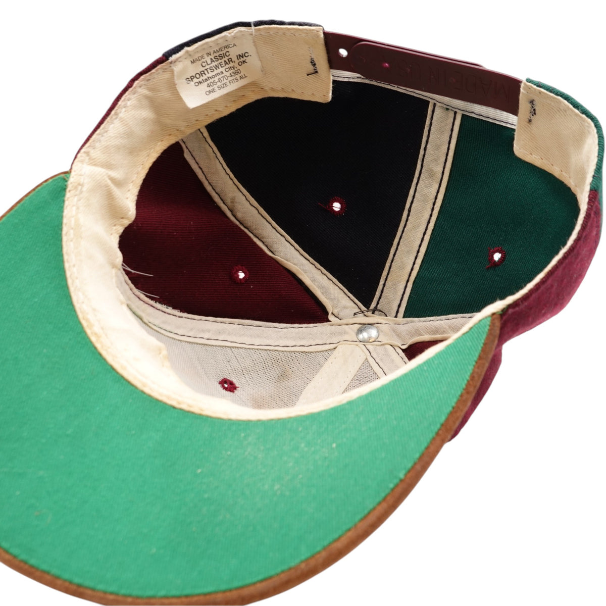 Vintage Nebraska Huskers Suede Snapback Hat