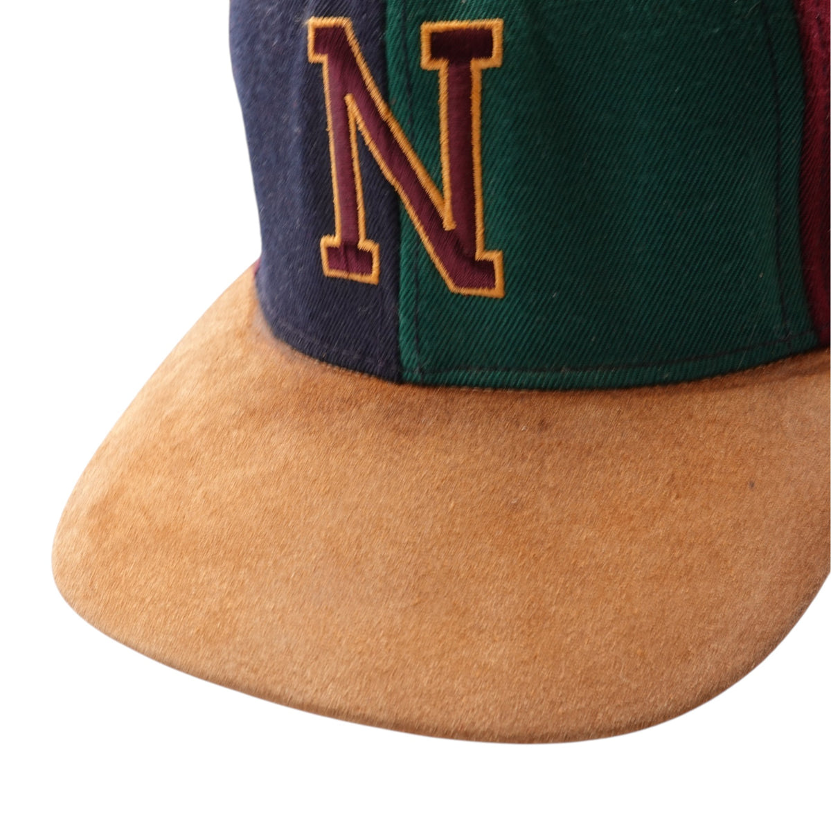 Vintage Nebraska Huskers Suede Snapback Hat