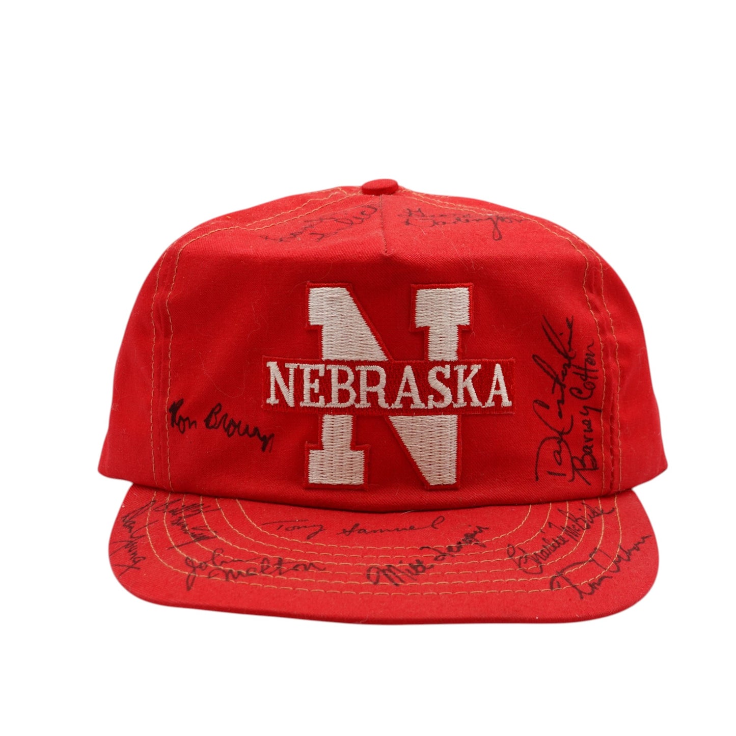 Vintage TOM OSBORNE SIGNED Nebraska Huskers Snapback Hat