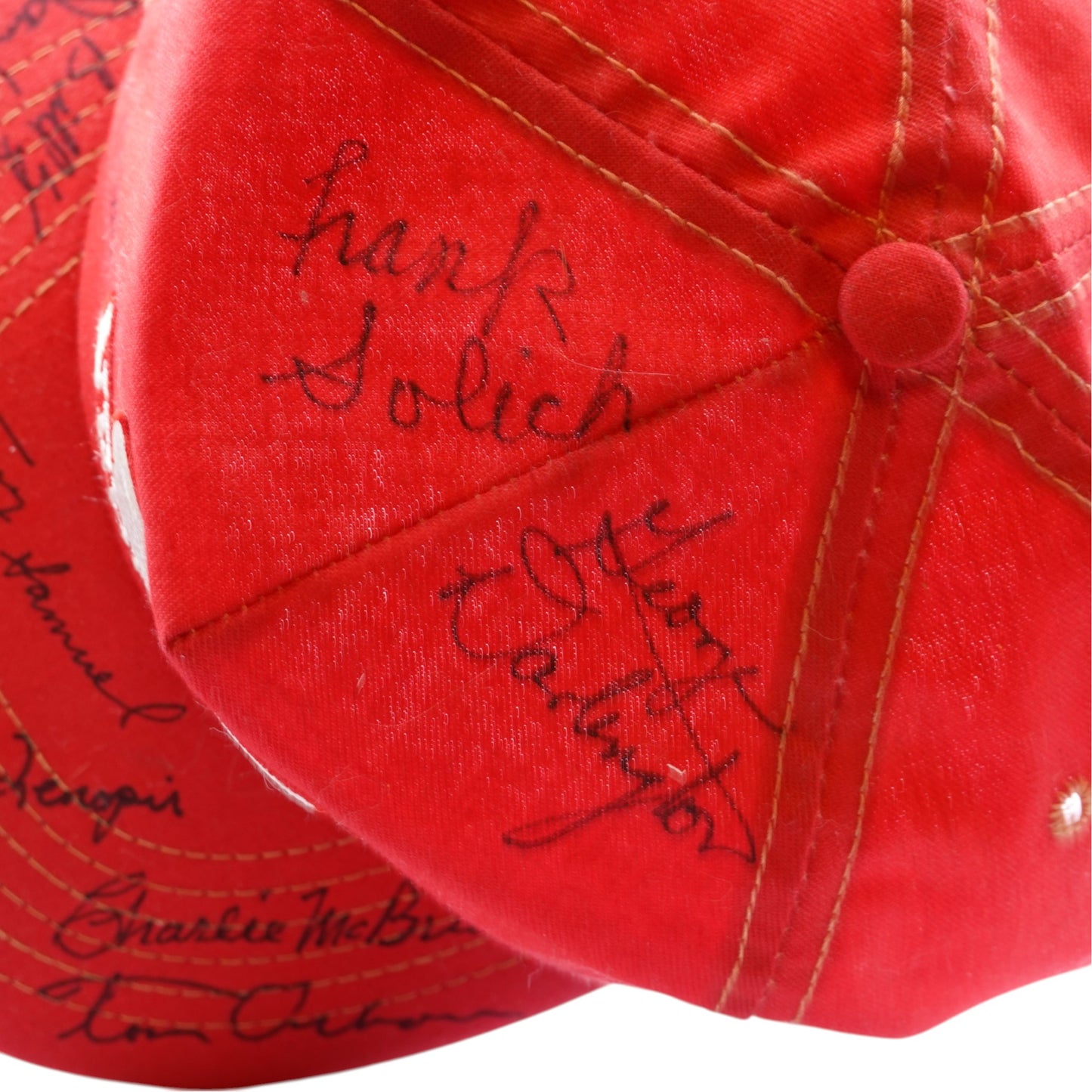 Vintage TOM OSBORNE SIGNED Nebraska Huskers Snapback Hat