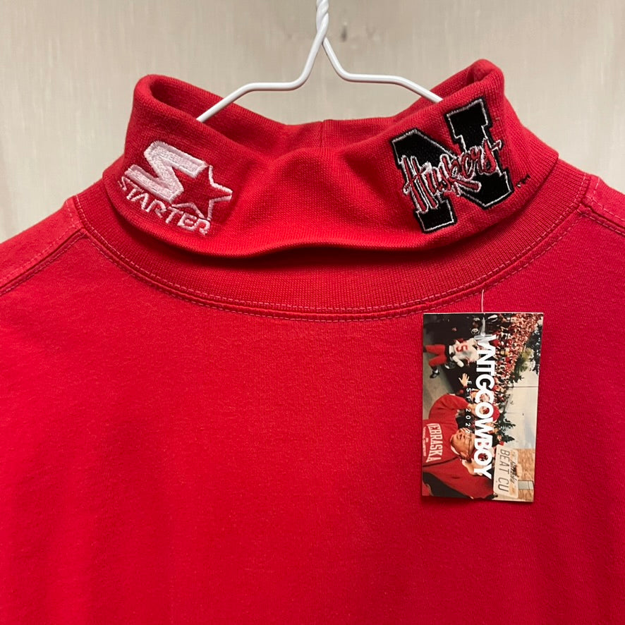 Vintage Nebraska Huskers STARTER Turtleneck Shirt  M
