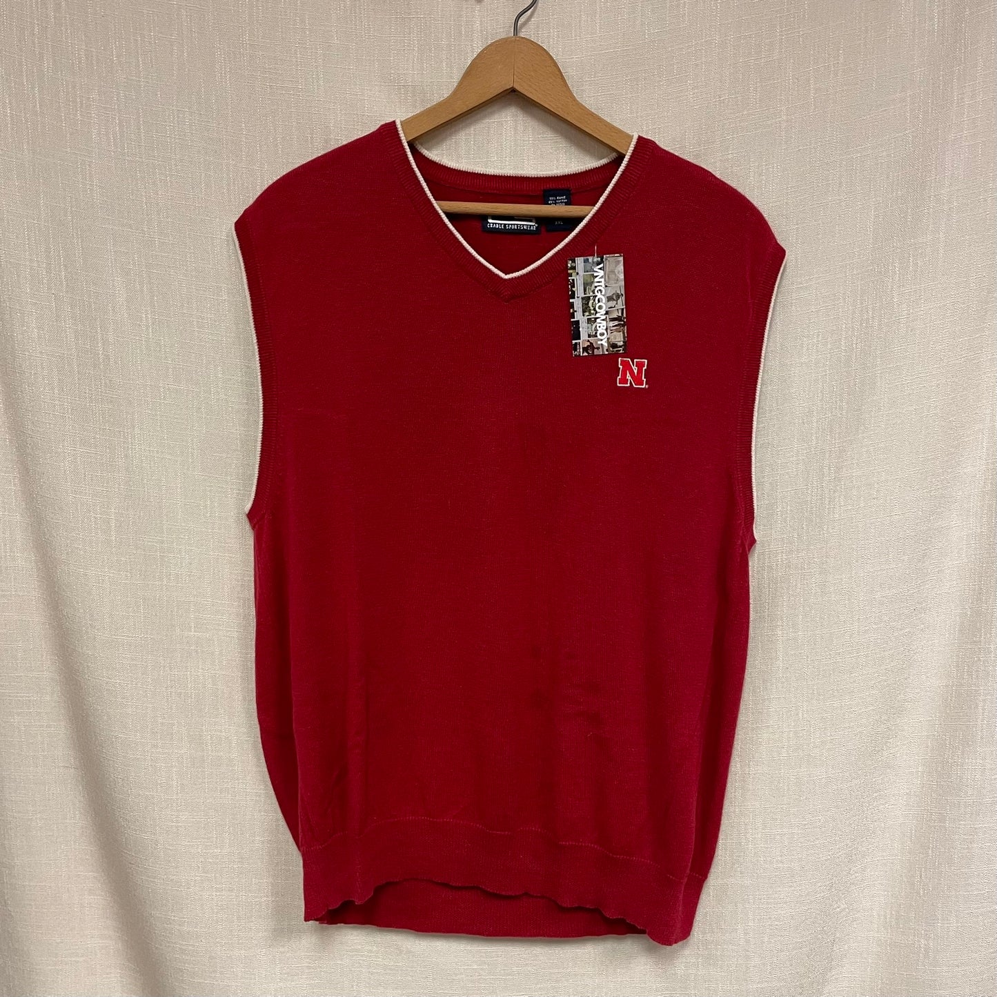 Vintage Nebraska Huskers Sweater Vest XXL