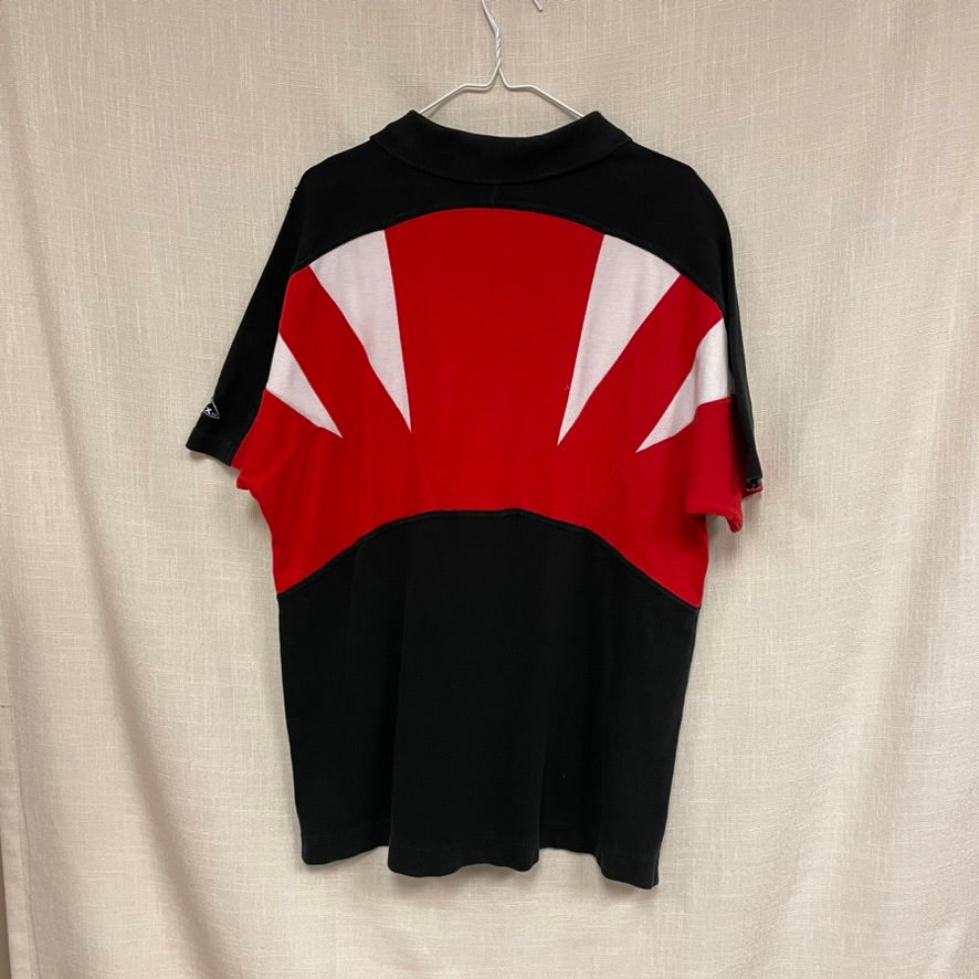 Vintage Nebraska Huskers Sharktooth APEX ONE Polo Shirt L