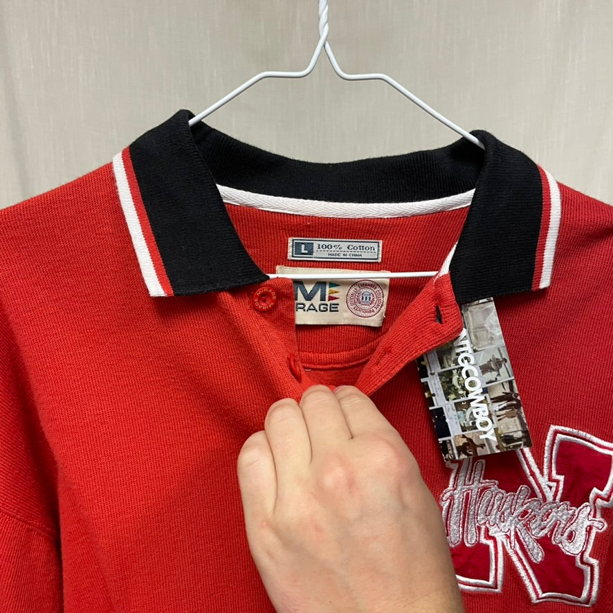 Vintage Nebraska Huskers Polo L