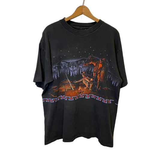 Vintage Cowboy Nature Shirt XL