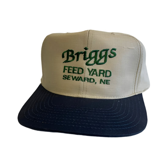 Vintage Briggs Feed Yard Seward, Nebraska Snapback Hat