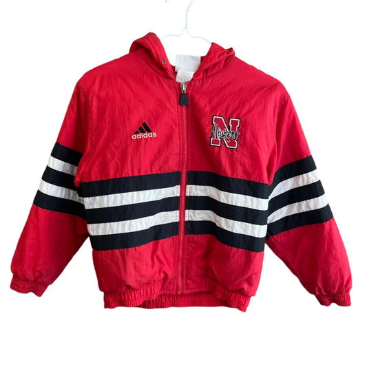 Vintage YOUTH Nebraska Huskers Puffer Jacket Adidas S