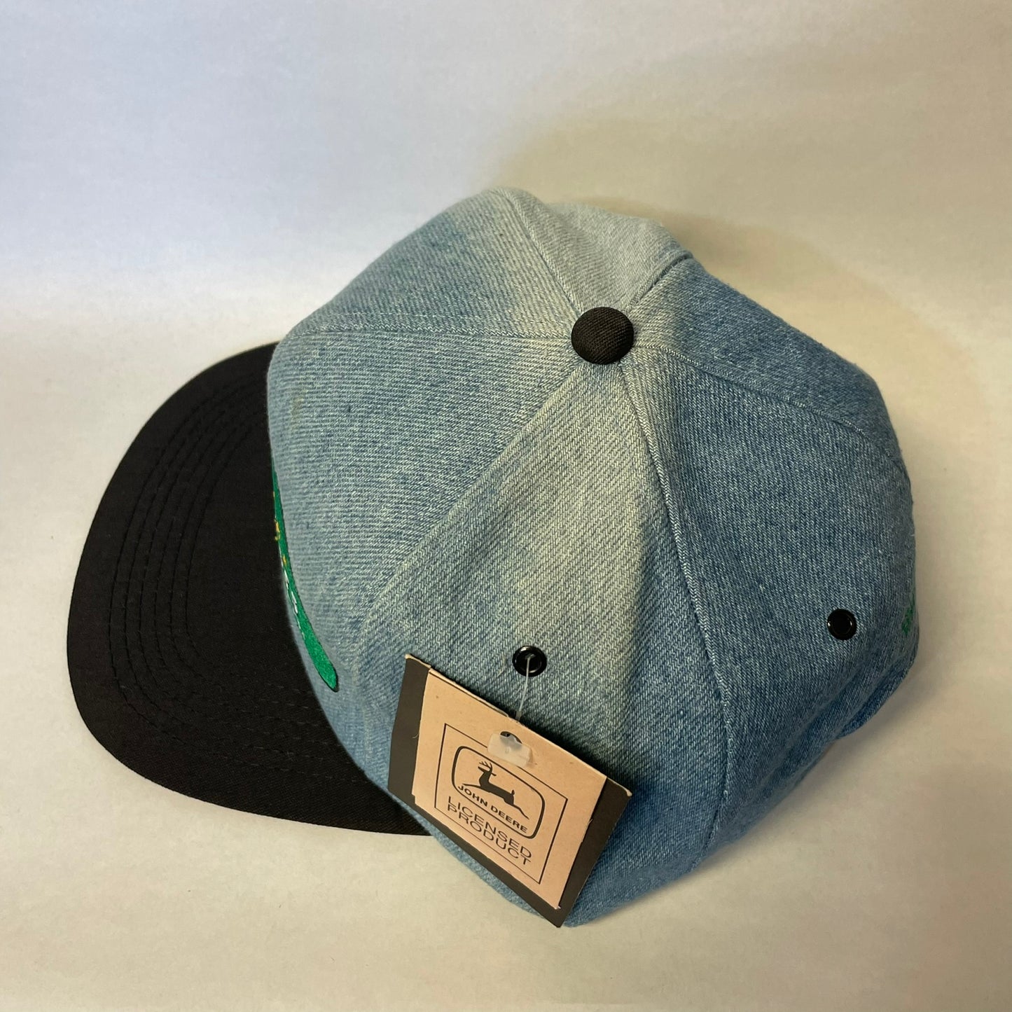 Vintage John Deere Denim Snapback Hat NWT
