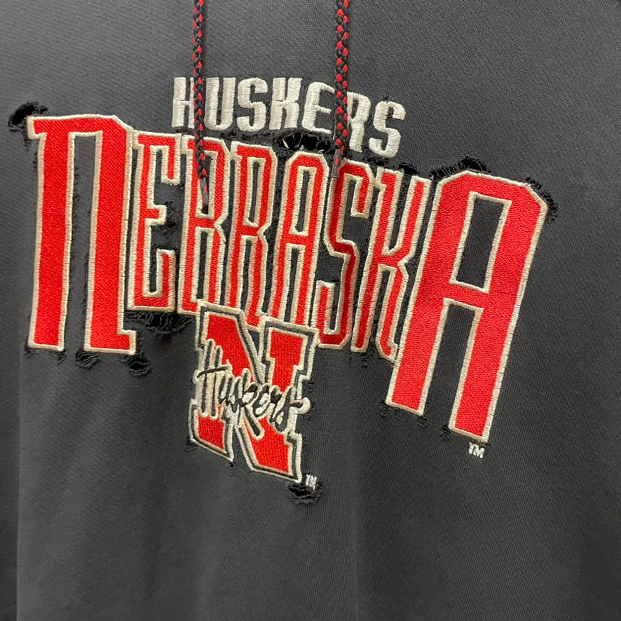 Vintage Nebraska Huskers Hoodie L