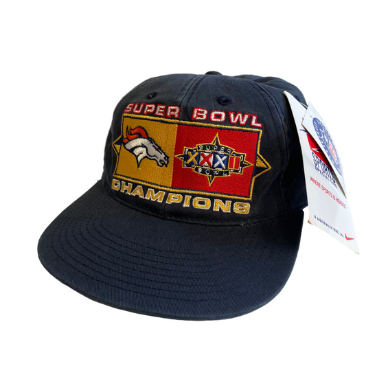 Vintage Broncos Super Bowl Champions 1998 Strapback Hat NWT