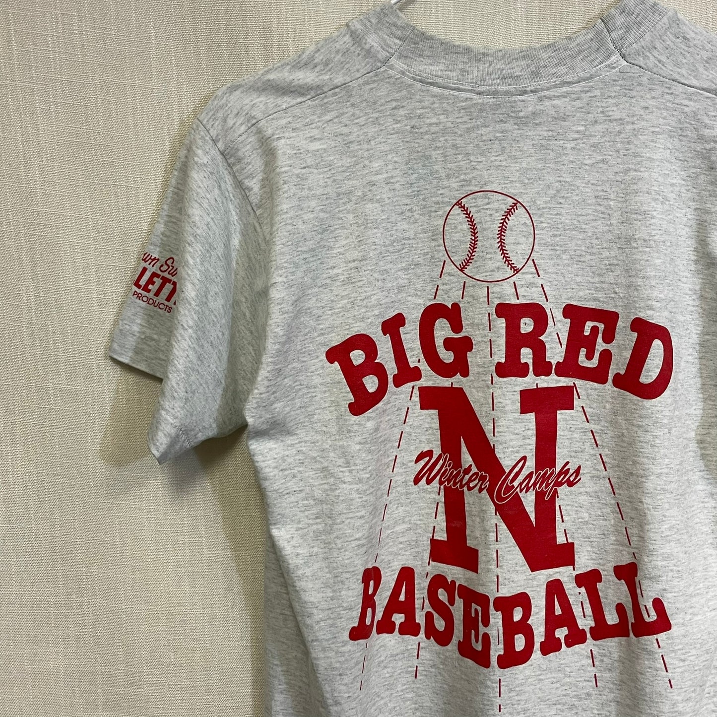 Vintage Nebraska Huskers Big Red Baseball Winter Camp Shirt M