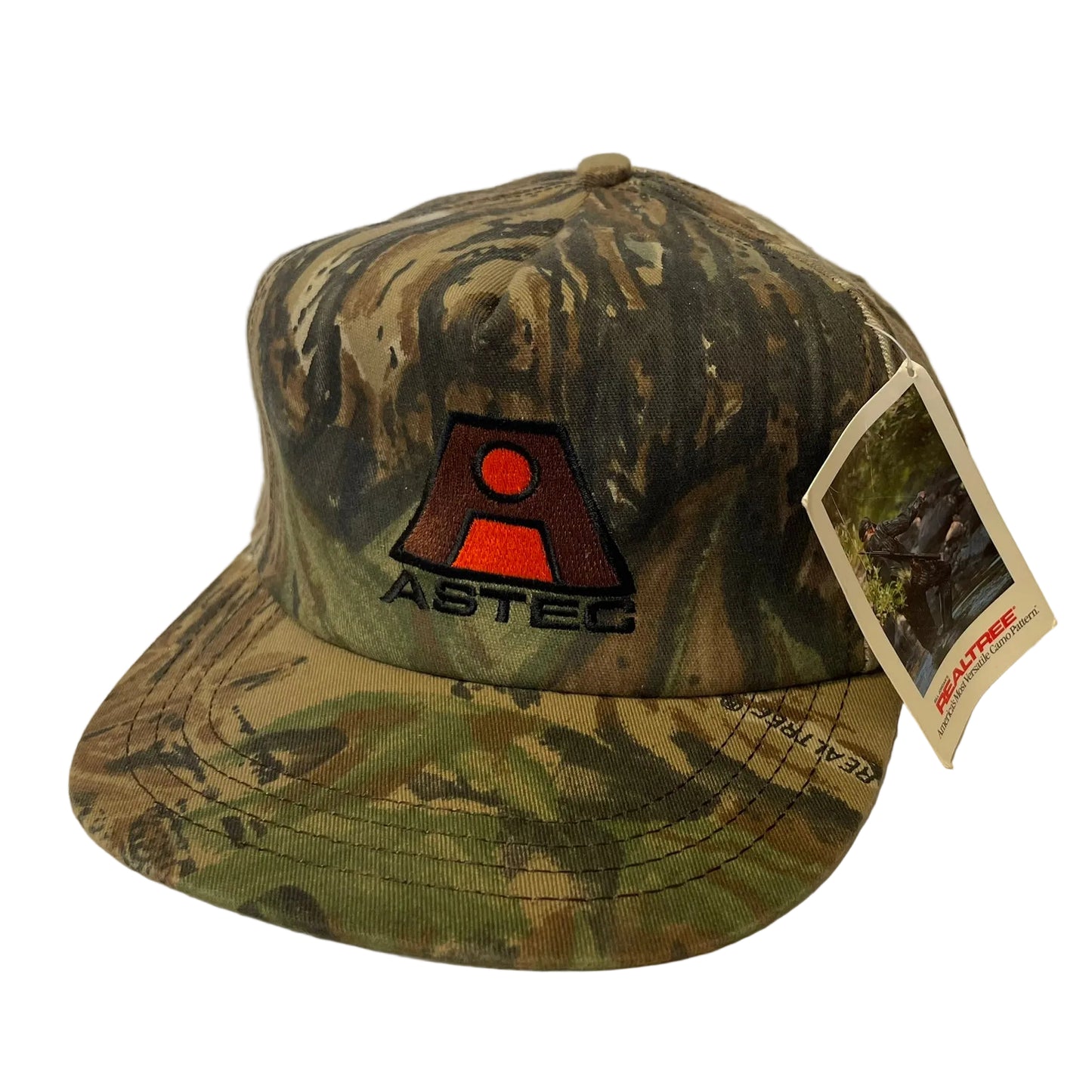 Vintage ASTEC Camo Snapback Hat NWT