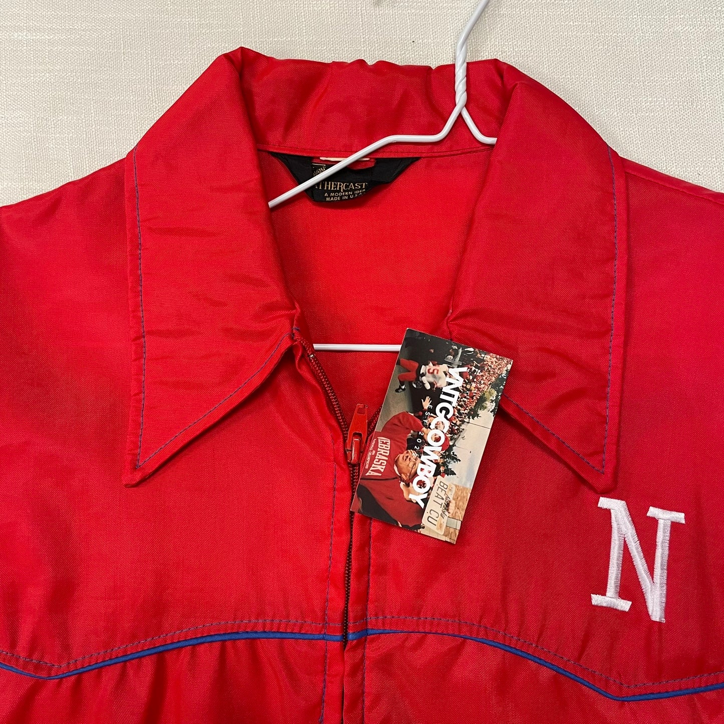 Vintage Nebraska Huskers Western Jacket L