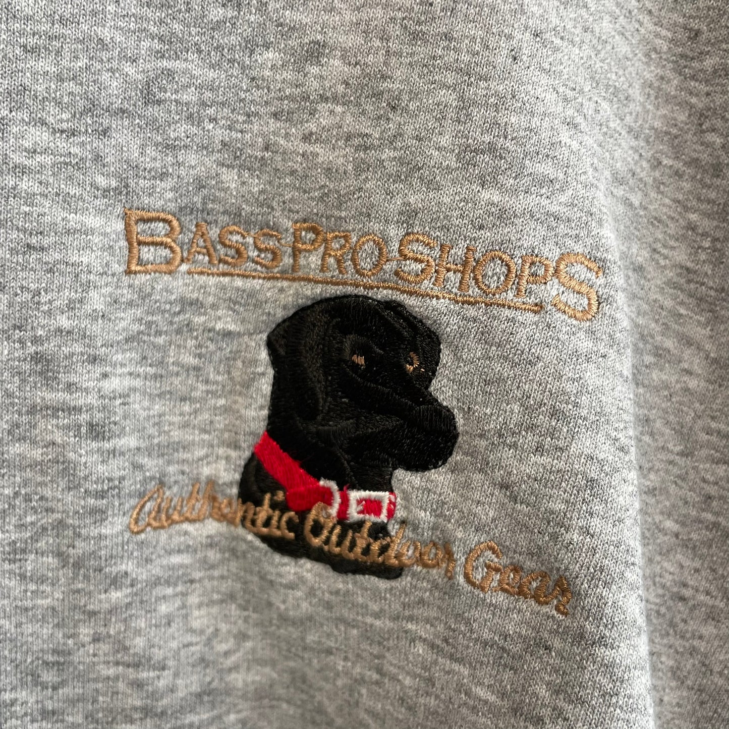 Vintage Bass Pro Shop Lab Dog Crewneck XL