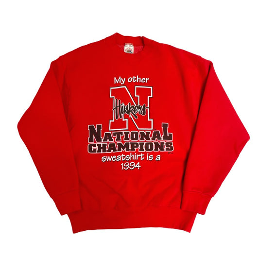 Vintage Nebraska Huskers National Champions Fruit of the Loom Crewneck L