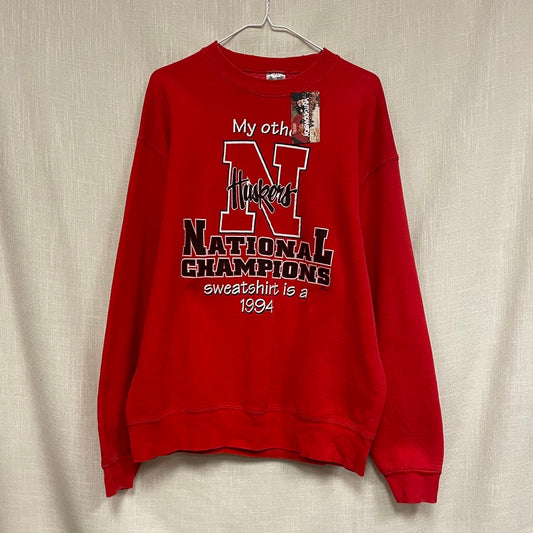 Vintage Nebraska Huskers National Champs Crewneck L