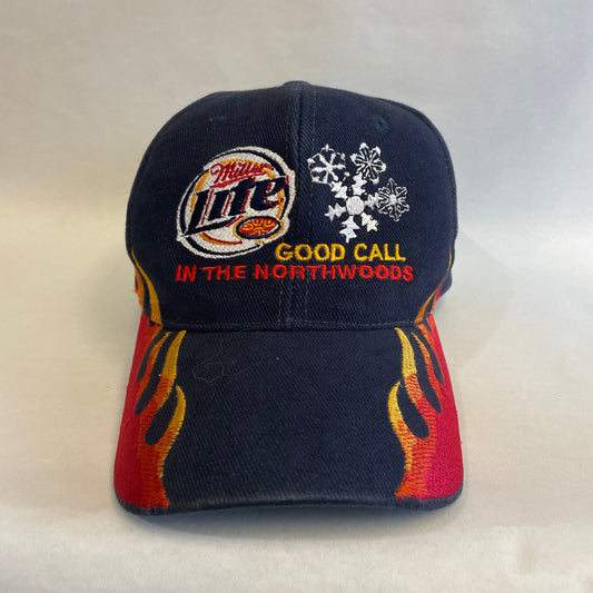 Vintage Miller Lite Beer Northwoods Strapback Hat