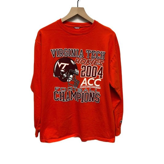 Vintage Virgina Tech ACC Champions Graphic Long Sleeve Shirt L